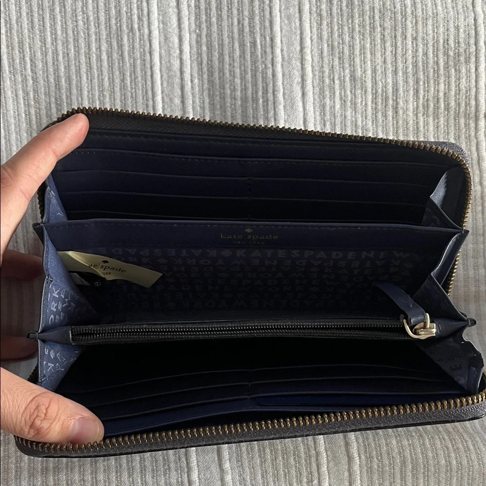 Kate Spade Midnight Blue Zip Wallet